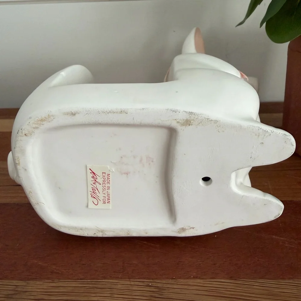 Vintage Lord & Taylor Pig Ceramic Napkin Holder